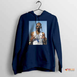 Graphic USA Snoop Dogg Merch Navy Hoodie Tour