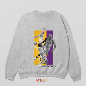 24 Kobe Dunk Basketball Lakers Sport Grey Sweatshirt