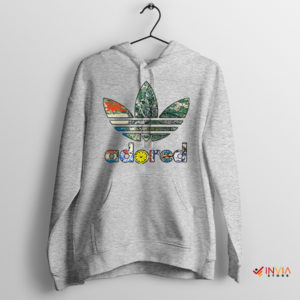 Adored Adidas Meme Symbol Sport Grey Hoodie