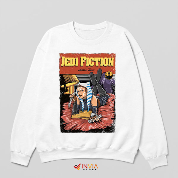 Ahsoka Mandalorian Mia Wallace Pose White Sweatshirt