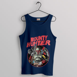 Ahsoka Star Wars Din Djarin Bounty Hunter Navy Tank Top