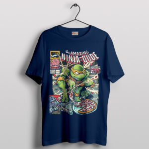 Amazing Teenage Ninja Turtles Comic Navy T-Shirt