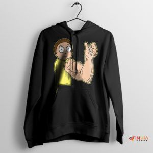 Angry Morty Smith Armothy Black Hoodie