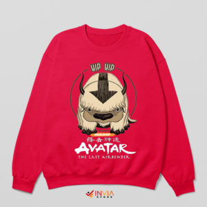 Appa the Legend of Aang Yip Yip Red Sweatshirt