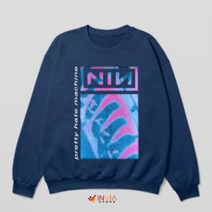 Art Nine Inch Nails Pretty Hate Machine Navy Sweatshirt