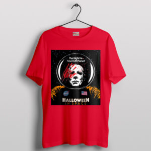 Astronaut Michael Myers Halloweeen Red T-Shirt