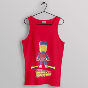 Back to the Future Parody Bart Simpson Red Tank Top