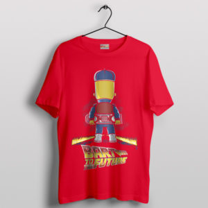 Back to the Future Poster Bart Simpson Red T-Shirt