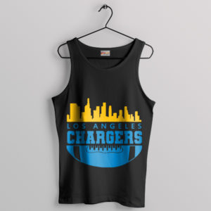 Ball Chargers Helmet Symbol Graphic Art Black Tank Top