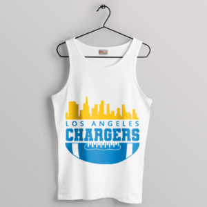 Ball Chargers Helmet Symbol Graphic Art White Tank Top