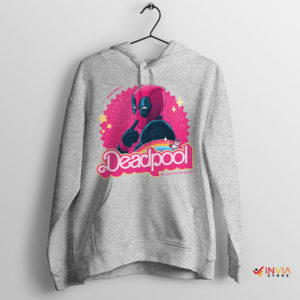 Barbie Logo Original Art Deadpool 3 Sport Grey Hoodie