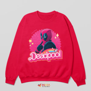 Barbie Movie Poster Art Deadpool 3 Red Sweatshirt