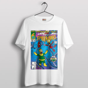 Bart Spider Man Comic Springfield White T-Shirt