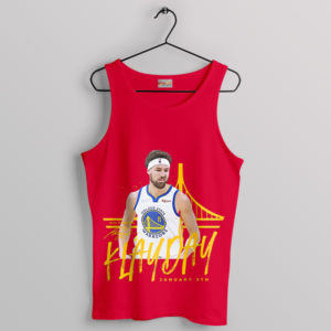 Basketball Warriors Klay Thomson Graphic Red Tank Top