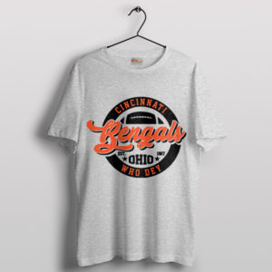 Bengals Cheer Who Dey Badge Logo T-Shirt