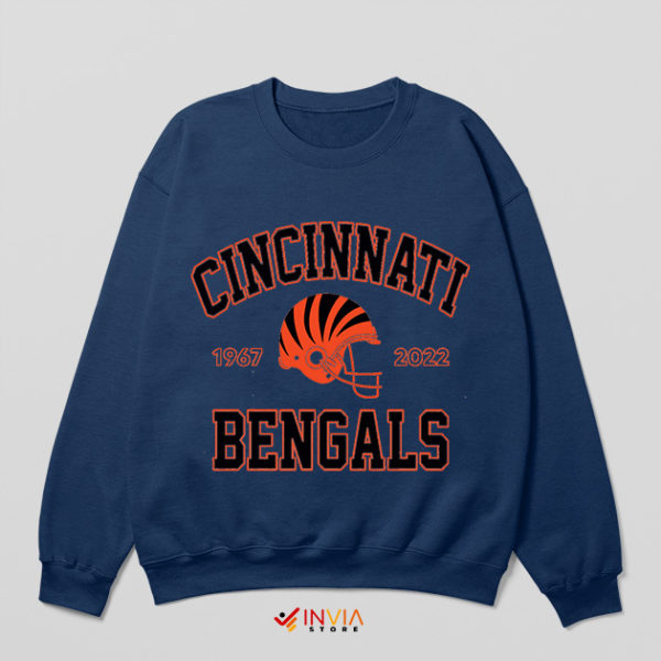 Bengals Super Bowl Graphic Symbol Navy Sweatshirt