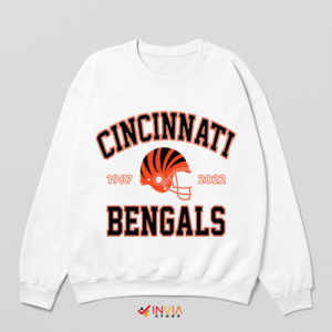 Bengals Super Bowl Graphic Symbol White Sweatshirt