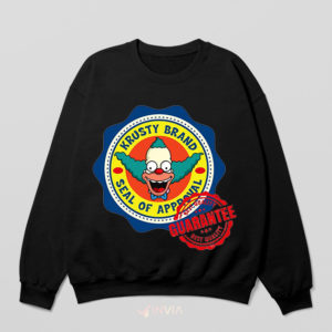 Best Friend Guarantee Krusty the Clown Black Sweatshirt