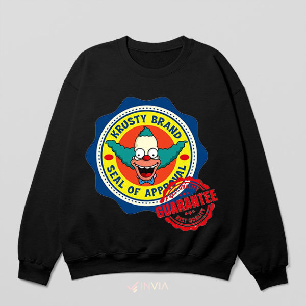 Best Friend Guarantee Krusty the Clown Black Sweatshirt