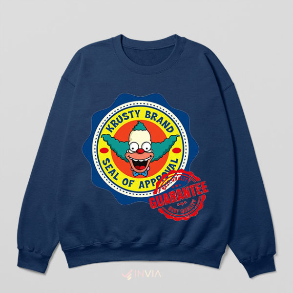 Best Friend Guarantee Krusty the Clown Navy Sweatshirt