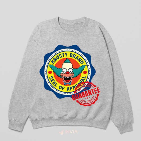 Best Friend Guarantee Krusty the Clown Sport Grey Sweatshirt