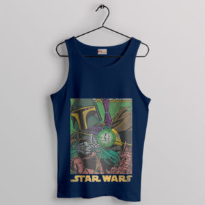 Boba Fett Armor Empire Strikes Back Navy Tank Top