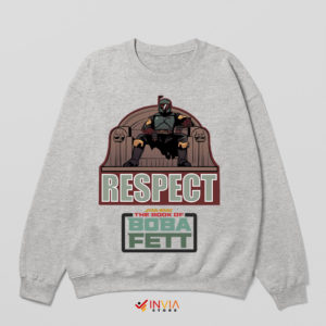 Boba Fett Mandalorian Respect Sport Grey Sweatshirt