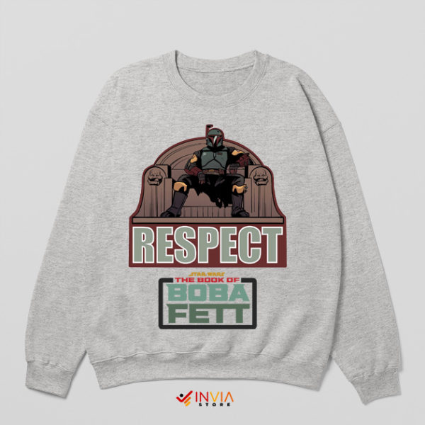 Boba Fett Mandalorian Respect Sport Grey Sweatshirt