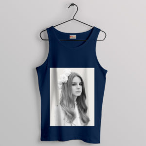 Born to Die Beauty Lana Del Rey Navy Tank Top