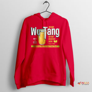 Breakfast Drink Wu Tang Clan Cream Red Hoodie