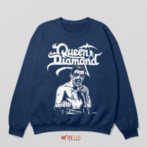 British Queen Diamond Freddie Navy Sweatshirt