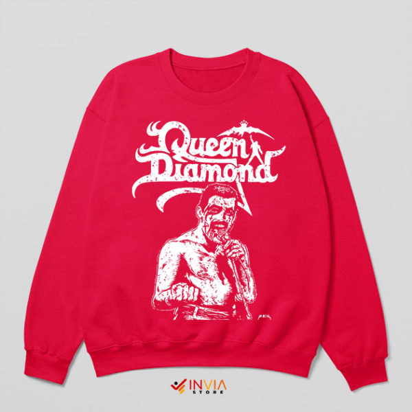 British Queen Diamond Freddie Red Sweatshirt