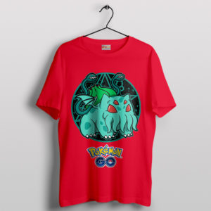 Bulbasaur Evolution Cthulhu Funny Red T-Shirt