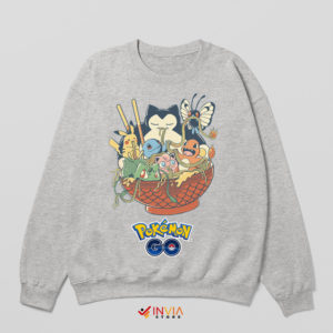 Buldak Ramen Snorlax Pokemon Go Sport Grey Sweatshirt
