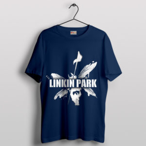 Butterfly Art Hybrid Theory LP Album Navy T-Shirt