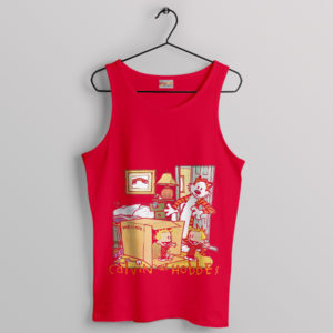 Calvin and Hobbes Adventure Quest Red Tank Top