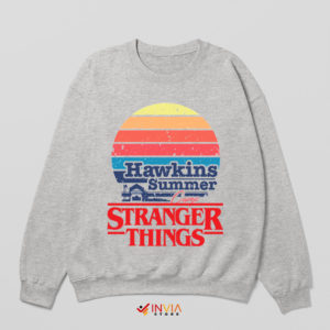 Camp Hawkins Stranger Things 5 Merch Sport Grey Sweatshirt
