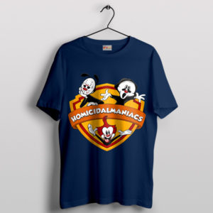 Cartoon Disney Homicidal Maniac Fanart Navy T-Shirt