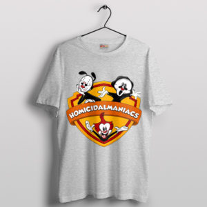 Cartoon Disney Homicidal Maniac Fanart Sport Grey T-Shirt