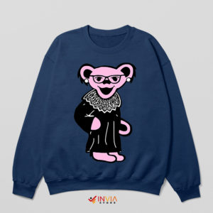 Cartoon Grateful Dead 1972 Bear Navy Sweatshirt