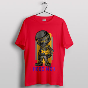 Cartoon Sad Kid Kobe 24 Dunk Red T-Shirt