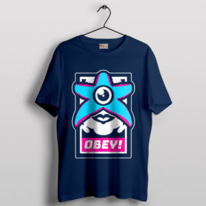 Cartoon Starro Suicide Squad Obey Navy T-Shirt