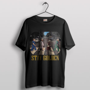 Cast of Golden Girls Abbey Road Black T-Shirt