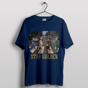 Cast of Golden Girls Abbey Road Navy T-Shirt