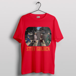 Cast of Golden Girls Abbey Road Red T-Shirt