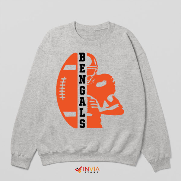 Cheap Graphic Bengals Football Ball Sweatshirt