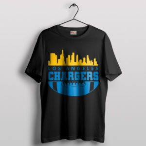 Cheap Graphic Los Angeles Chargers Merch Black T-Shirt