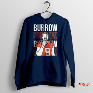 Cigar Joe Burrow Cincinnati Bengals Navy Hoodie