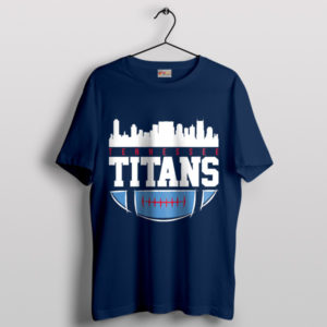 City Hall Tennessee Titans Merch Navy T-Shirt