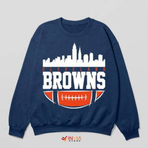 City View Stadium Cleveland Browns Navy Sweatshirt